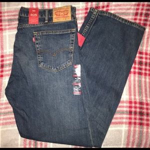 Men’s Levi’s 505 Regular Fit Stretch 38x34